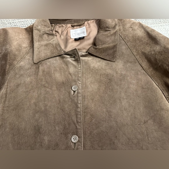 Vintage Georgetown Leather Design Suede Shirt/Jacket - Size M - Picture 9 of 13